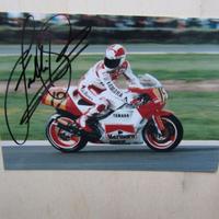Freddie Spencer autografo su foto cm 19x12,5