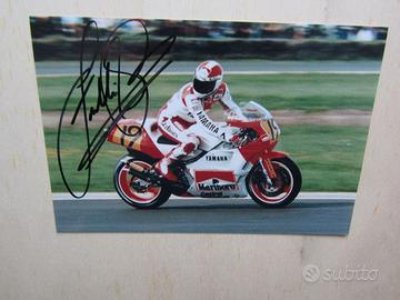 Freddie Spencer autografo su foto cm 19x12,5