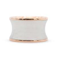 Anello Anish Kapoor B.Zero1 oro rosa e acciaio