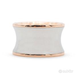 Anello Anish Kapoor B.Zero1 oro rosa e acciaio