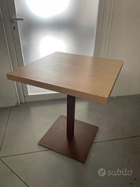 Tavolo Laminato Rovere 70x70cm Bronzo
