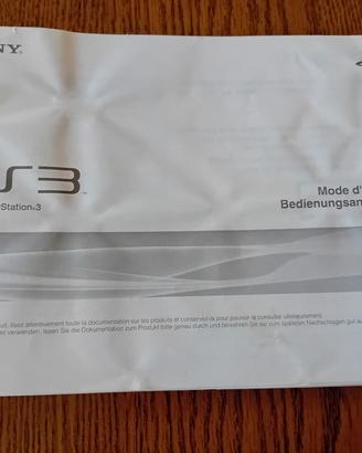 Manuale di istruzioni PS3 Francese + Tedesco 