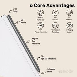 Penna Stylus Magnetica per reMarkable 1,2 e Kindle