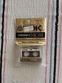 Microcassetta TDK MC60 minuti