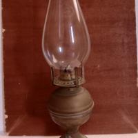 Antico Lume in Ottone a Petrolio del 1930-1940