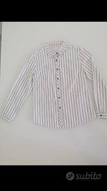 Camicia donna bianca righe taglia S/M