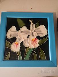 quadretto in ceramica rilievo 