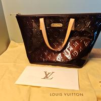 Borsa donna Louis Vuitton Bellevue vernice Amarant