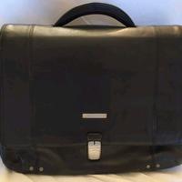 borsa da lavoro Piquadro in pelle nera 