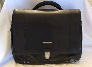 borsa da lavoro Piquadro in pelle nera 