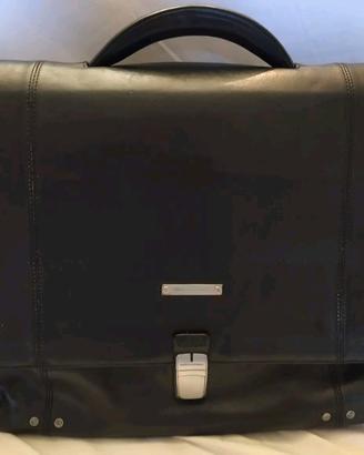 borsa da lavoro Piquadro in pelle nera 