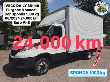 IVECO DAILY 35-140 FURGONE CON SPONDA 06/2024 24,0