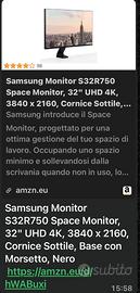 Monitor Samsung S32R750 lcd rovinato