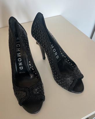 Scarpe con tacco nere John Richmond