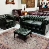 Nuovo divano 2 posti chesterfield club verde 