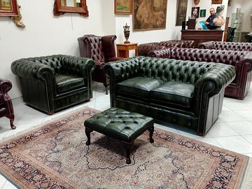 Nuovo divano 2 posti chesterfield club verde 
