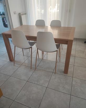 tavolo in rovere naturale 