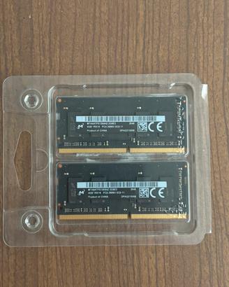 Kit ram micron 8gb (2x4gb) ddr4 2666 mhz