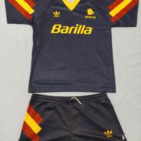 Terza maglia e pantaloncino AS Roma blu 1991-92