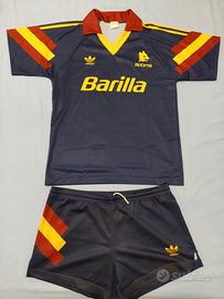 Terza maglia e pantaloncino AS Roma blu 1991-92