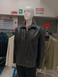 C D P Giacca Uomo Pelle Nera