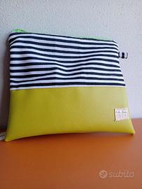 borsina in stoffa con tracolla, pochette estiva