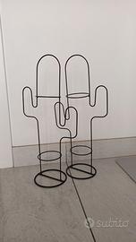 Set portapiantine a forma di cactus