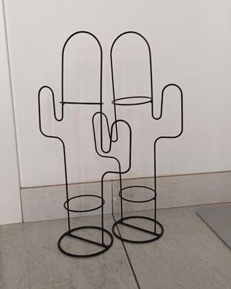 Set portapiantine a forma di cactus