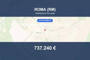 Immobile in asta di 55 m² con box auto a Roma