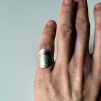 Anello con moneta francese d’argento