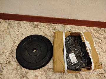 Coppia dischi Carnielli 10kg cad. gommati 