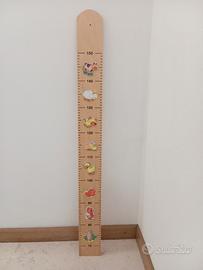 Metro misura bambini da parete da 150 cm. in legno