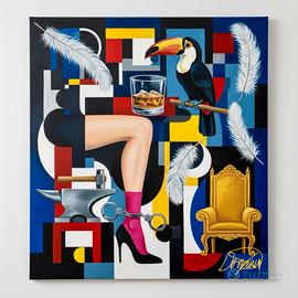 Quadro Moderno Astratto - 60x60