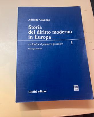 Manuale di storia del diritto moderno in Europa