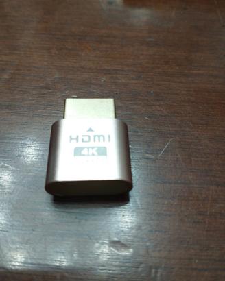 Dummy Plug HDMI 4K UHD – Emulatore monitor/display