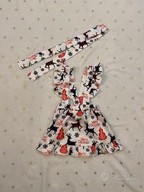 Vestito Natale Renna Bambina