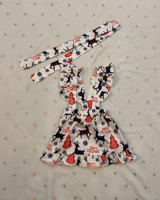 Vestito Natale Renna Bambina
