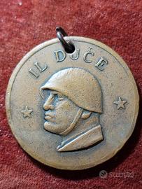 medaglia bronzo mussolini 