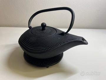 Teiera Giapponese in ghisa con sottopentola