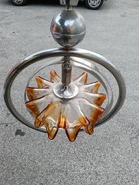 Lampada anni 70 con vetro Murano