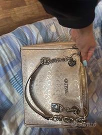 Borsa guess rosa oro