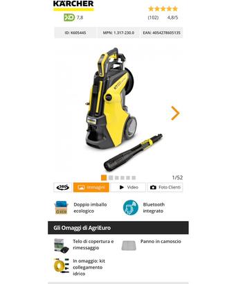 Karcher Idropulitrice nuova 180bar