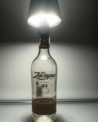 Lampada Bottiglia Ron Zacapa solera LED touch