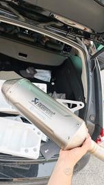 terminale Akrapovic titanio CF moto MT 450