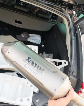 terminale Akrapovic titanio CF moto MT 450