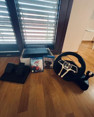 playstation 4 + volante + 2 videogiochi