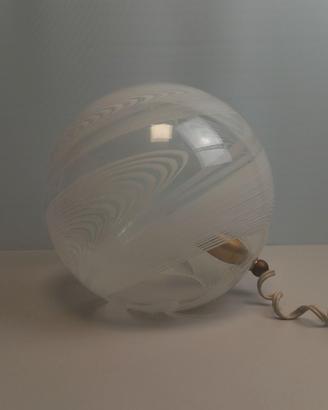lampada sfera in vetro vintage