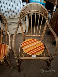 Poltrone in vimini