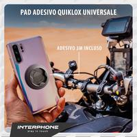 Interphone quiklox pad adesivo universale