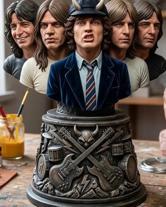 miniatura Busto AC/DC cm 15 